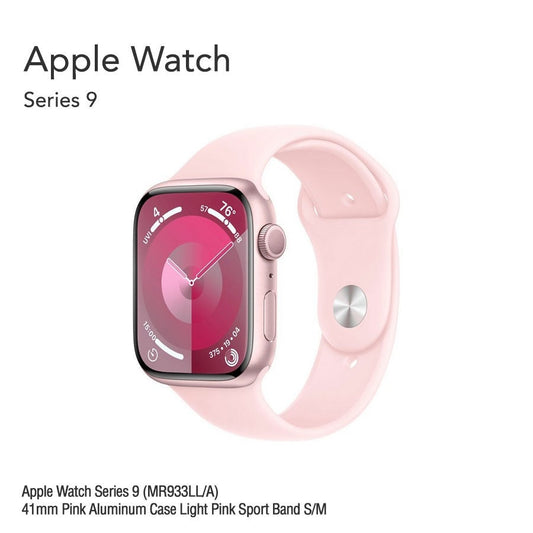 Apple Watch Series 9 (MR933LL/A) 41mm Pink Aluminum Case Light Pink Band S/M