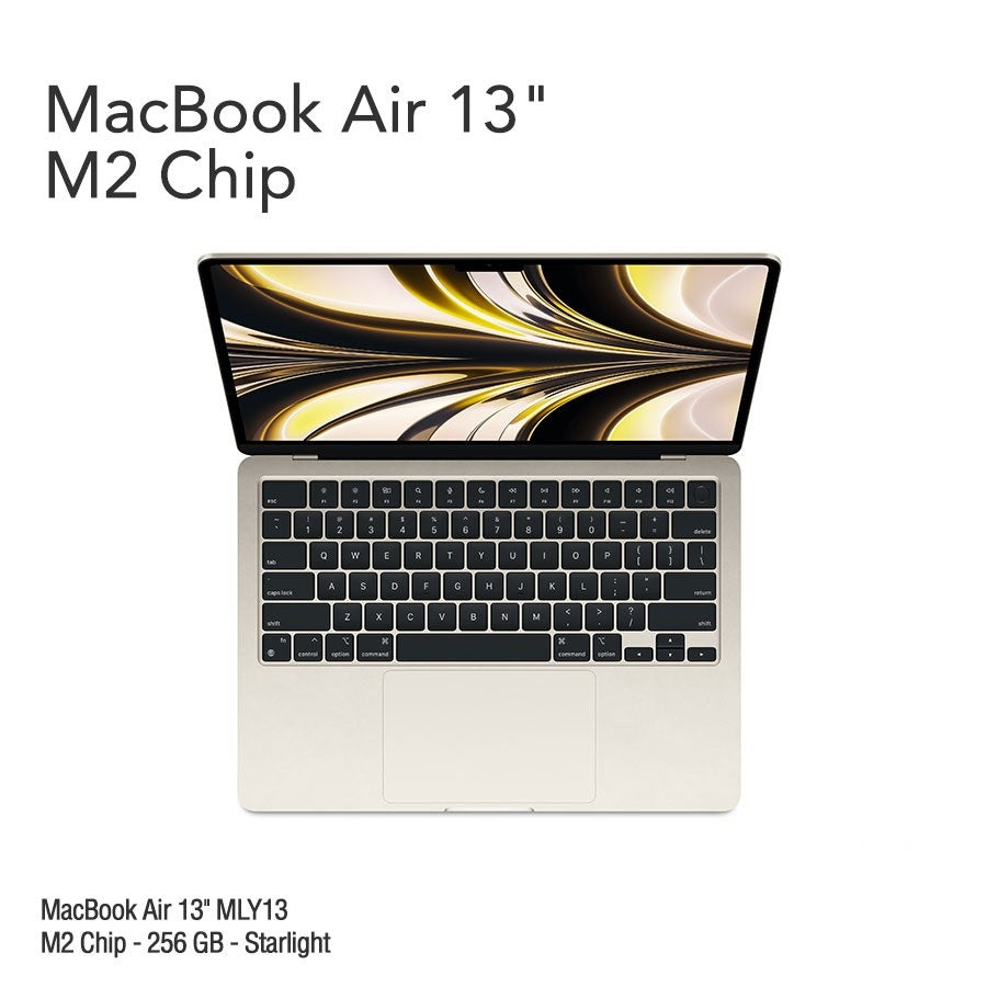 MacBook Air 13.6" Retina [MLY33] M2 Chip 256 GB - Starlight