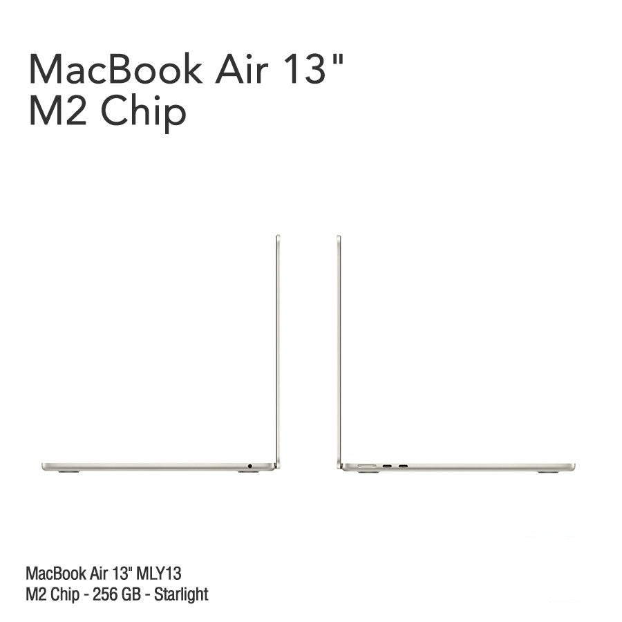 MacBook Air 13.6" Retina [MLY33] M2 Chip 256 GB - Starlight