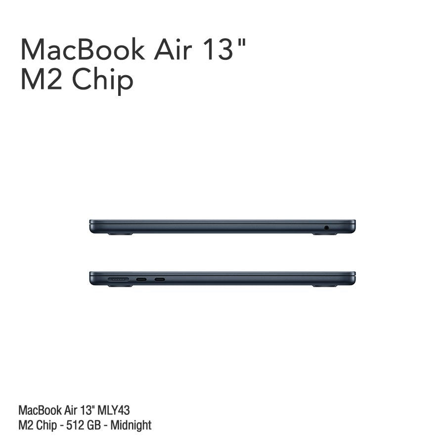 MacBook Air 13.6" Retina [MLY43] M2 Chip 512 GB - Midnight