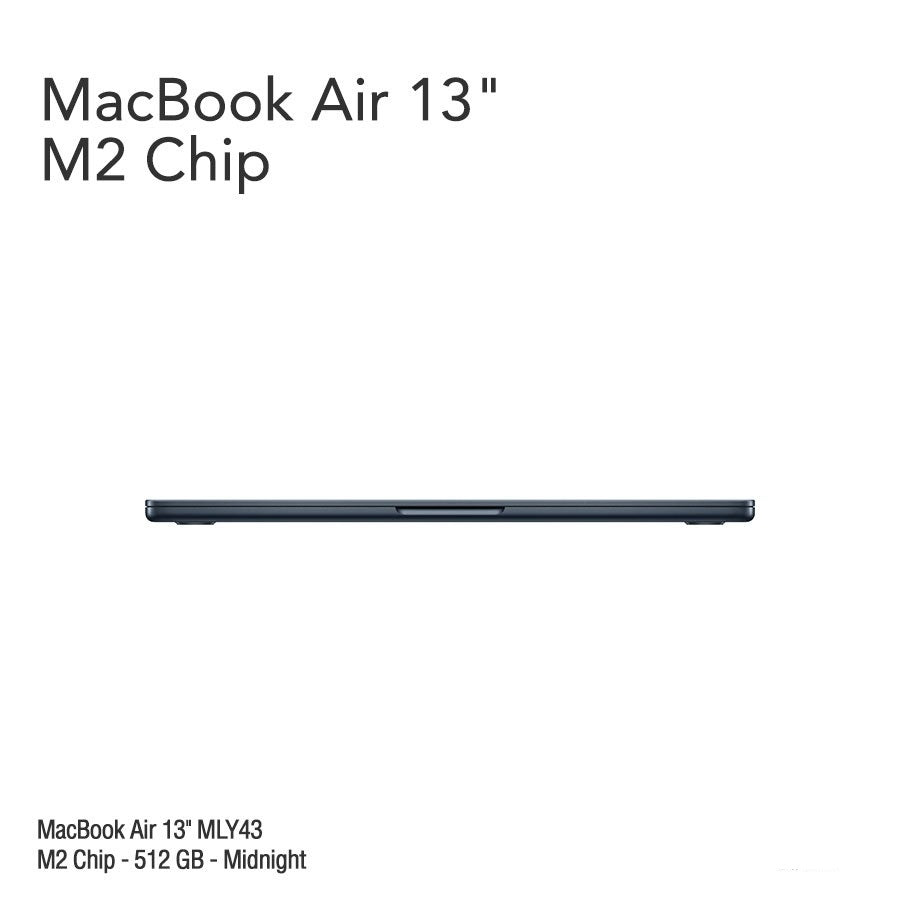 MacBook Air 13.6" Retina [MLY43] M2 Chip 512 GB - Midnight