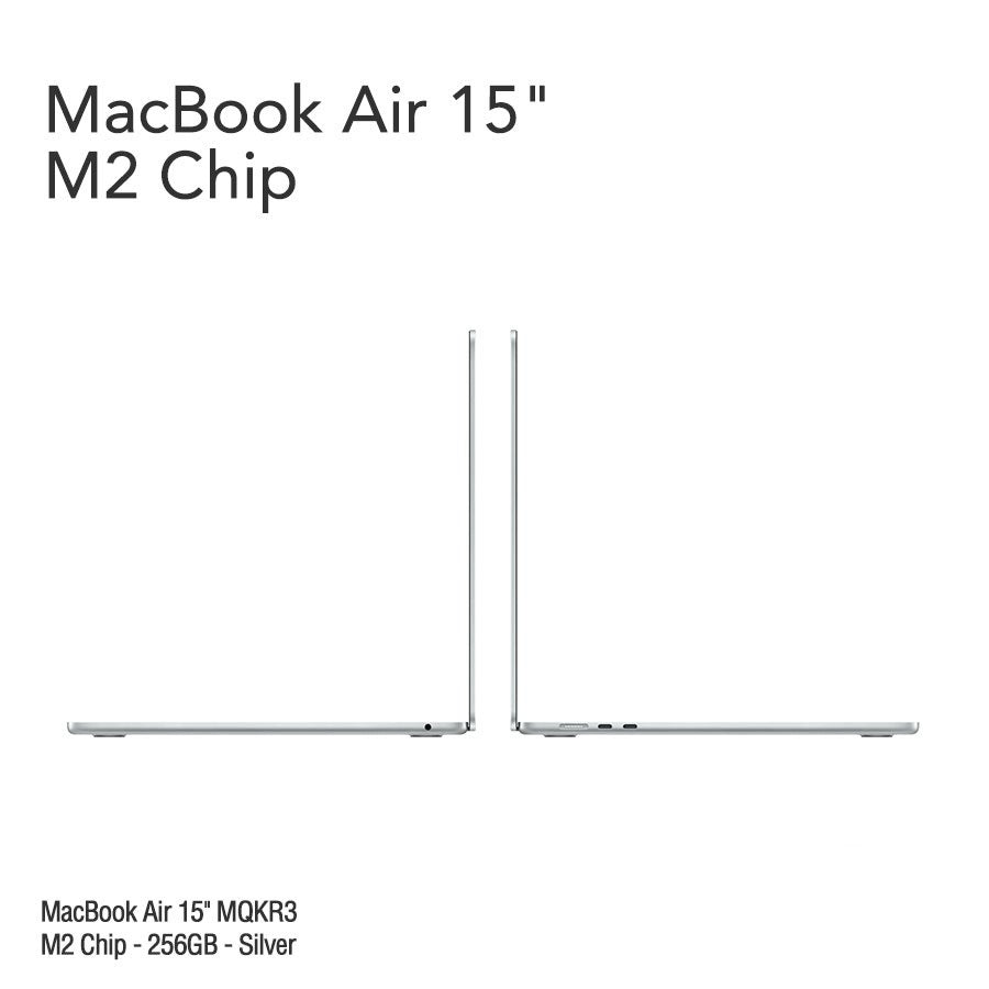 MacBook Air 15.3" Retina [MQKW3] M2 Chip 256 GB - Silver