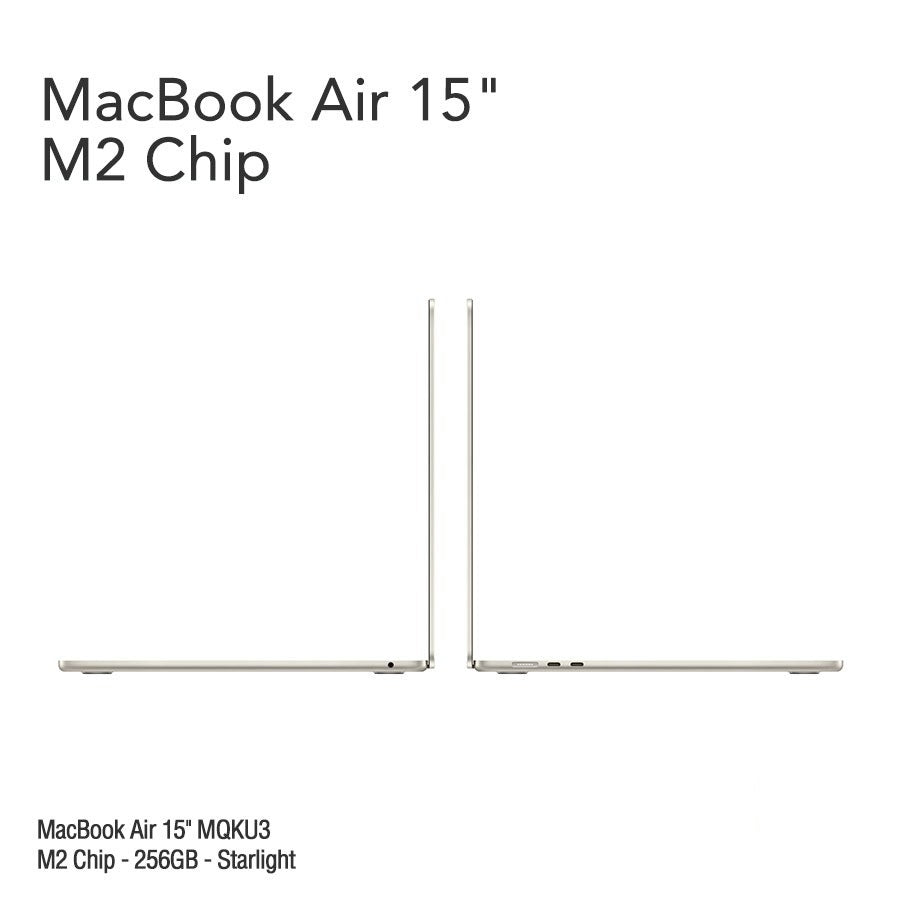 MacBook Air 15.3" Retina [MQKW3] M2 Chip 256 GB - Starlight