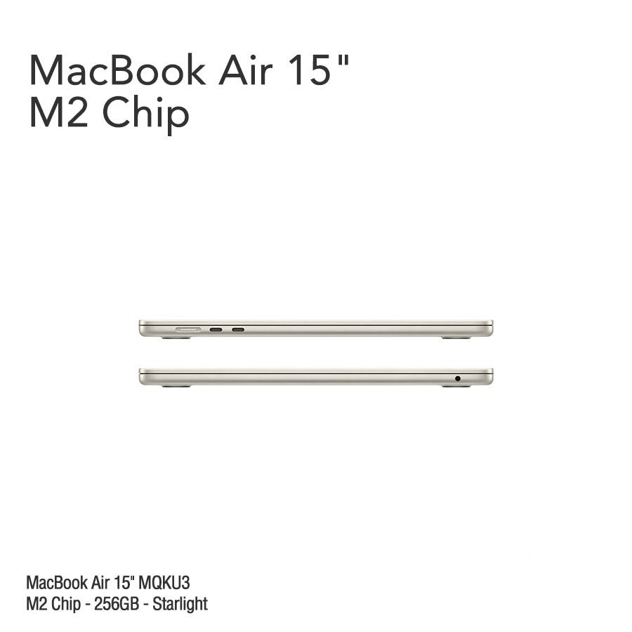 MacBook Air 15.3" Retina [MQKW3] M2 Chip 256 GB - Starlight